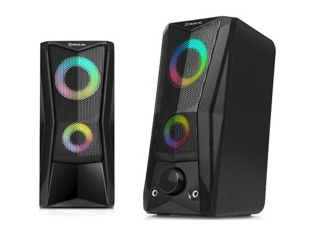Акустична система REAL-EL S-107 USB Black (EL121100017) - Фото 10
