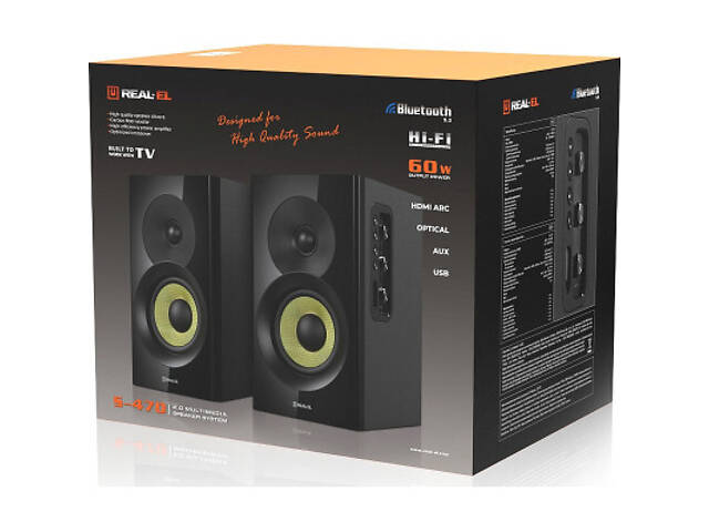 Акустична система REAL-EL S-470 Black (EL121200018) - Фото 7