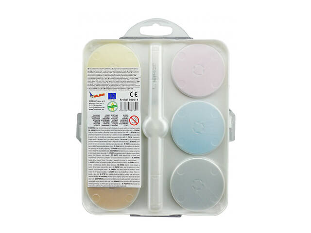 Акварельные краски перламутровые MALINOS Maxi Perleffekt 6 цветов - Фото 2