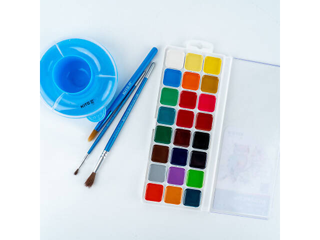 Акварельні фарби Kite Classic, 24 кольори (K-442) - Фото 4