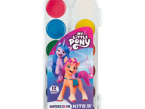 Акварельні фарби Kite My Little Pony 12 кольорів (LP23-061)