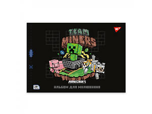 Альбом для рисования скоба с перфорацией А4 YES Minecraft 130597 28 листов