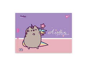 Альбом для рисования А4 скоба с перфорацией YES Pusheen 130589 20 листов