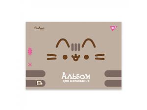 Альбом для рисования скоба с перфорацией А4 YES Pusheen 130590 28 листов