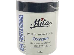 Альгінатна маска Киснева Антиакне із зеленою глиною Mila Mask Classic Oxygen Powder Perfect 200 г (3702261108200)