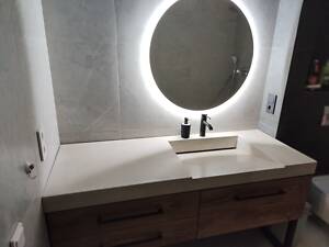 Бетонний умивальник щілинний слив з бетону раковина мийка в ванну