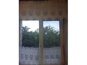 Набір фіранок із жакардової тюлі для кухонного вікна, Туреччина.