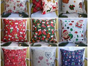 Новогодние наволочки 40*40 с плотной турецкой тканью.