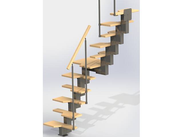 Сходи модульні збірні 'гусячий крок', майданчик - Фото 1