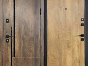 Вхідні двері П-3К-573 (спил коньячний/спил медовий)