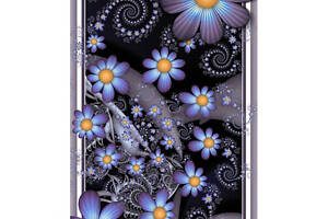 Алмазна вишивка 'Ромашка' квіти, ніжна, абстракція, повна викладка, мозаїка 5d, набори 30х48 см