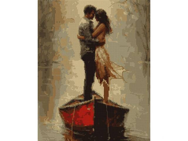 Алмазна мозаїка на підрамнику Santi Двоє в човні 956064 40х50 см - Фото 1