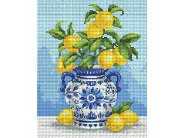 Алмазна мозаїка на підрамнику Santi Лимонний букет 956052 40х50 см - Фото 1