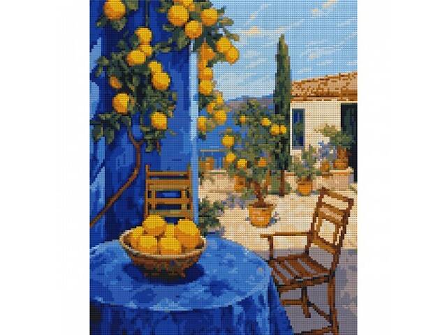 Алмазна мозаїка на підрамнику Santi Лимонний дворик 956053 40х50 см - Фото 1