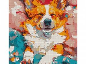 Алмазна мозаїка на підрамнику Santi Улюблений корги 956046 40х50 см