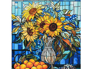 Алмазна мозаїка 'Сонце у вазі' DEEX16294 не повна викладка 30х30 см