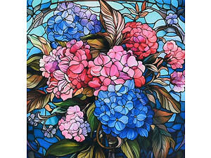 Алмазна мозаїка 'Квіткова палітра' DEEX16292 не повна викладка 30х30 см
