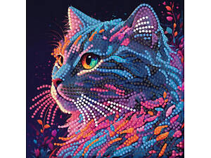 Алмазна мозаїка 'Вибух кольорів' ZAV1818-4, 18х18 см