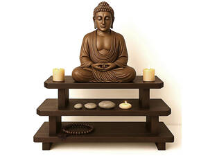 Алтарь для медитации 'Аритани' капучино