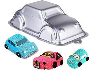 Алюмінієва форма кондитерська для торта у вигляді автомобіля для дитячих свят