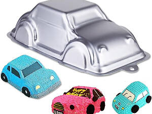 Алюмінієва форма кондитерська для торта у вигляді автомобіля для дитячих свят
