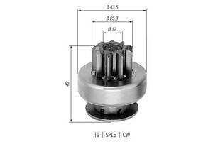 AMB0237 MAGNETI MARELLI бендикс Daewoo Lanos 1,5