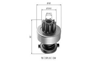 AMB0358 MAGNETI MARELLI бендикс (z=9) Mercedes Atego; MERCEDES Vario OM904/906