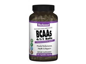 Амінокислота BCAA Bluebonnet Nutrition BCAAs 120 Veg Caps