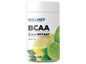 Аминокислота BCAA для спорта Willmax BCAA 2:1:1 400 g /80 servings/ Lemon Lime