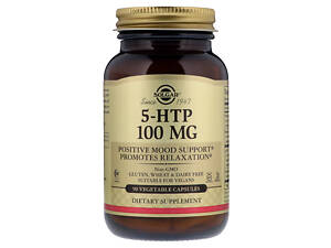 Амінокислота Solgar 5-HTP 100 мг 90 гелевих капсул
