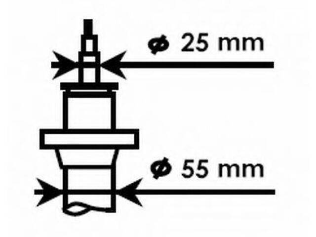 Амортизатор підвіски KYB 325700 на VW PASSAT (362)