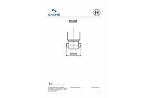 Амортизатор подвески SACHS 318 202