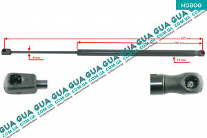 Амортизатор задніх дверей ( амортизатор кришки багажника/ляди) телескопічна рейка F=700N BSG65980009 Opel/ОПЕЛЬ CO