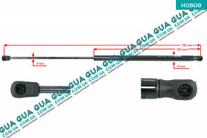 Амортизатор задней двери (амортизатор крышки багажника / ляды) телескопическая рейка F=670N BSG70980020 Citroen / СИТРОЭ