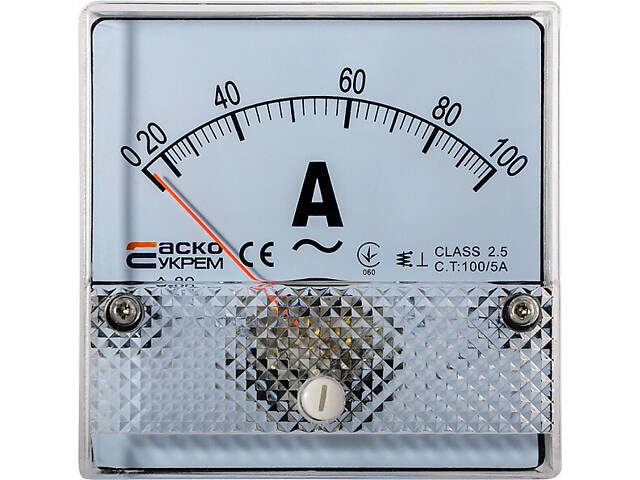 Амперметр 100/5A AC 80x80мм [A0190010050] А-80 АСКО - Фото 1