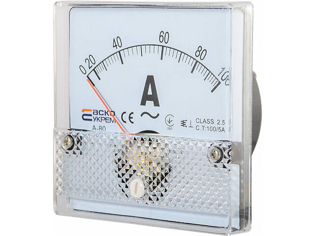 Амперметр 100/5A AC 80x80мм [A0190010050] А-80 АСКО - Фото 2