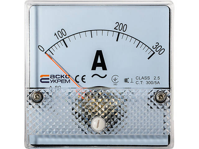 Амперметр 300/5A AC 80x80мм [A0190010052] А-80 АСКО - Фото 1
