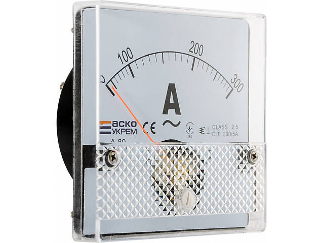 Амперметр 300/5A AC 80x80мм [A0190010052] А-80 АСКО - Фото 4