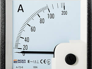 Амперметр прямого включения 100A AC 72x72мм [A0190010063] A-72-6 АСКО