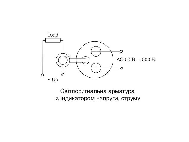Амперметр-вольтметр цифровой 5-100А 50-500V AC ᴓ22мм круглый красный [A0190010173] U-ADM-VA АСКО - Фото 2