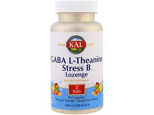 Амінокомплекс KAL GABA L-Theanine Stress B Lozenge CAL-27691 100 Lozenges Natural Mango Tangerine Flavor (000001910)