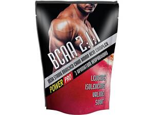 Амінокислота BCAA для спорту POWER PRO BCAA 2:1:1 500 g 100 порцій Журавлина (000007493)
