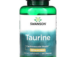 Амінокислота Таурин Swanson L-Taurine 500 mg, 100caps