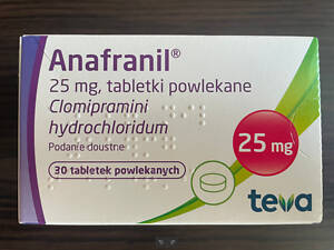 Анафранил/Анафраніл/Anafranil, 25 mg, teva.