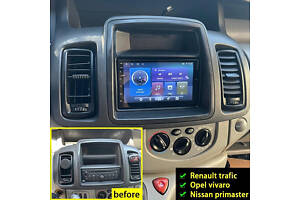 Android 7'' магнитола Nissan Primastar For Opel Vivaro Renault Trafic II (Х83) 2011-14 2+32 Трафик андроид