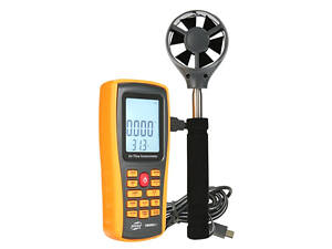Анемометр професійний USB 0,3-45 м/с, 0-45 °C BENETECH GM8902X