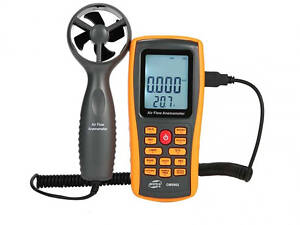 Анемометр-термометр USB 0,3-45 м/с, 0-45 °C BENETECH GM8902