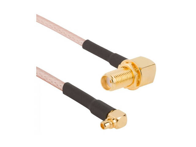 Антенный кабель RG316 20 см MMCX угловой - SMA F угловой - Фото 1