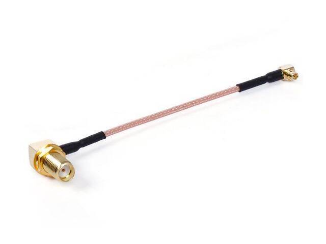 Антенный кабель RG316 20 см MMCX угловой - RP-SMA F угловой - Фото 1