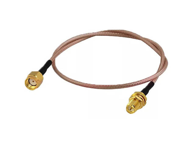 Антенный удлинитель RG316 RP-SMA F RP-SMA M40 см - Фото 1